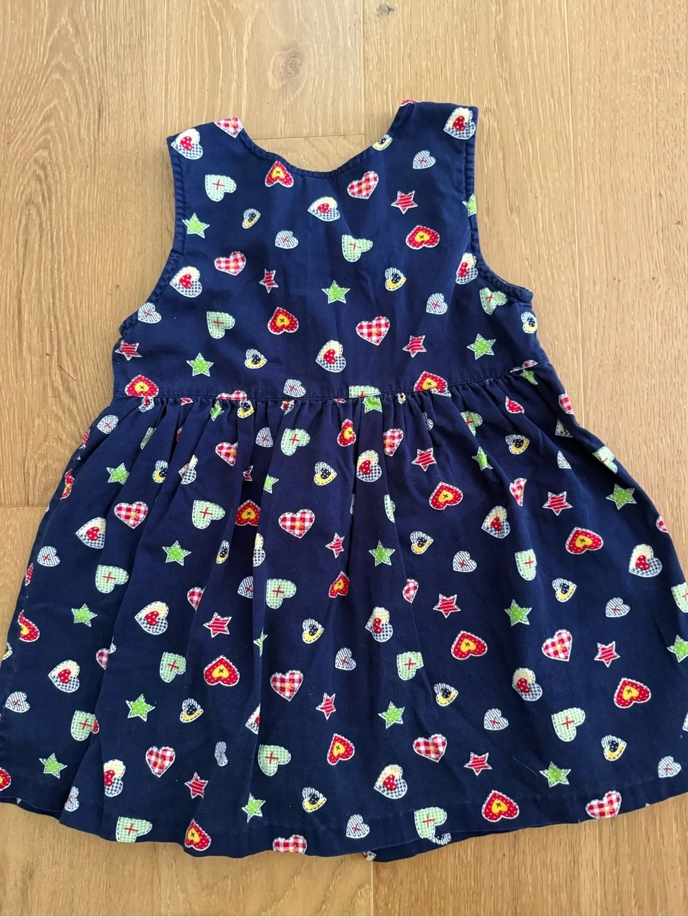 Vintage Rainbow Tag Gymboree Cape COD 1997 line Navy button-up (4t-5t) Dress
